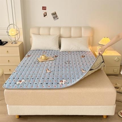 91家纺网 家纺一手货源 找家纺 (总) 丽诺床垫 2023新款抗菌防螨牛奶绒床护垫