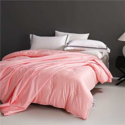 91家纺网 家纺一手货源 找家纺 总 高支高密全棉贡缎大提花蚕丝大豆拉链二合一子母被子被百分百桑蚕丝母被51大豆