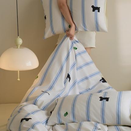 91家纺网 家纺一手货源 找家纺 （总）原研 2023新款40支全棉13070印花四件套--野兽派