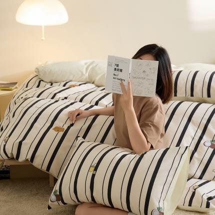 91家纺网 家纺一手货源 找家纺 （总）原研 2023新款40支全棉13070印花四件套--野兽派