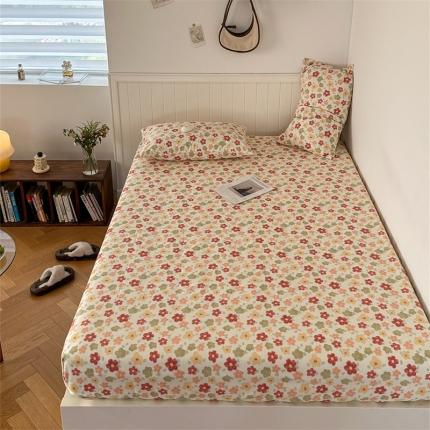 91家纺网 家纺一手货源 找家纺 洋铭区 2023新款全棉单品床笠花多多