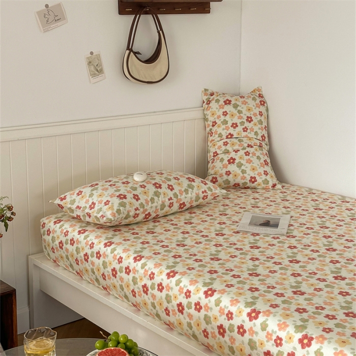 91家纺网 家纺一手货源 找家纺 洋铭区 2023新款全棉单品床笠花多多