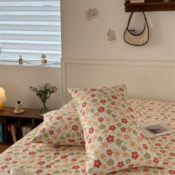 91家纺网 家纺一手货源 找家纺 洋铭区 2023新款全棉单品床笠花多多