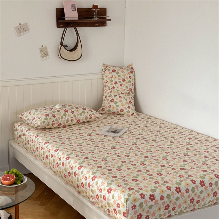 91家纺网 家纺一手货源 找家纺 洋铭区 2023新款全棉单品床笠花多多