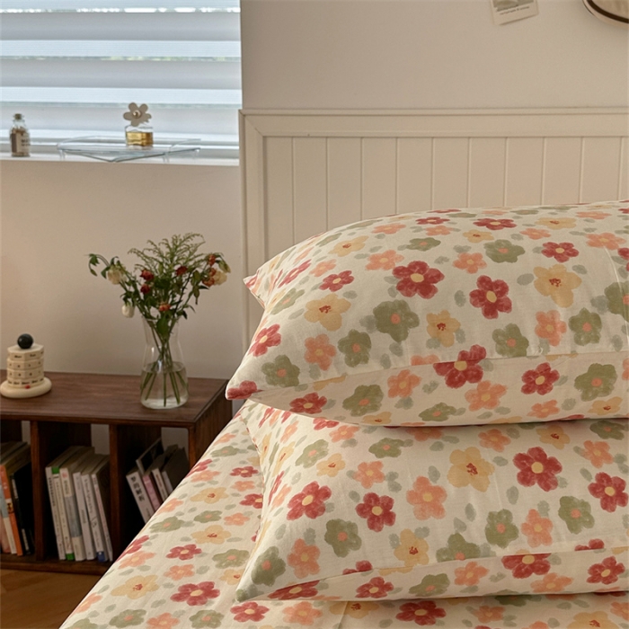 91家纺网 家纺一手货源 找家纺 洋铭区 2023新款全棉单品床笠花多多