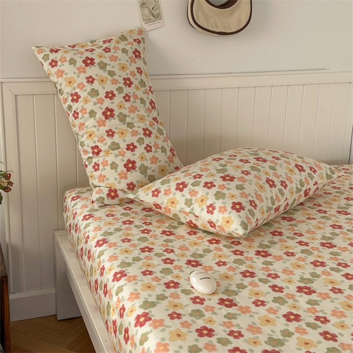 91家纺网 家纺一手货源 找家纺 洋铭区 2023新款全棉单品床笠花多多