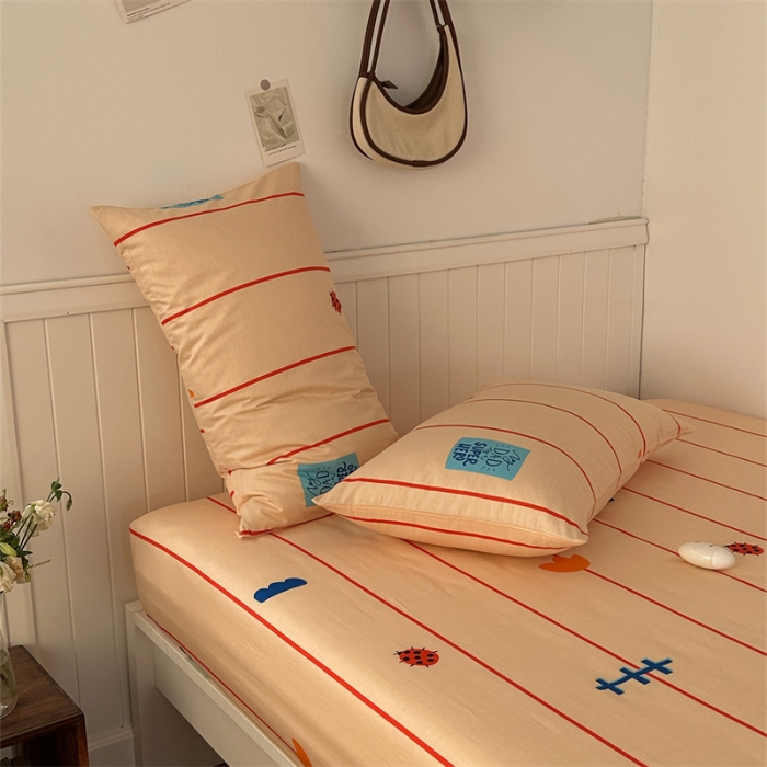 91家纺网 家纺一手货源 找家纺 洋铭区 2023新款全棉单品床笠萝卜乐园