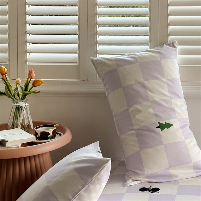 91家纺网 家纺一手货源 找家纺 洋铭区 2023新款全棉单品床笠松树小象