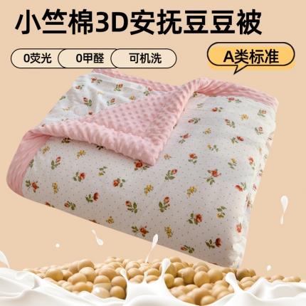 91家纺网 家纺一手货源 找家纺 芯恋家居2025新款提花软糯保暖3D豆豆被手包边夏被四季被春秋冬被 玫瑰庄园