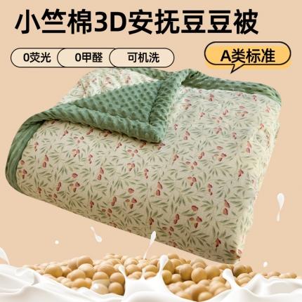 芯恋家居2025新款提花软糯保暖3D豆豆被手包边夏被四季被春秋冬被 花韵清晨