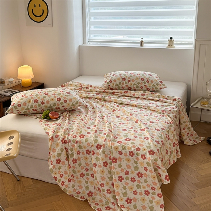 91家纺网 家纺一手货源 找家纺 洋铭区 2023新款全棉单品床单花多多