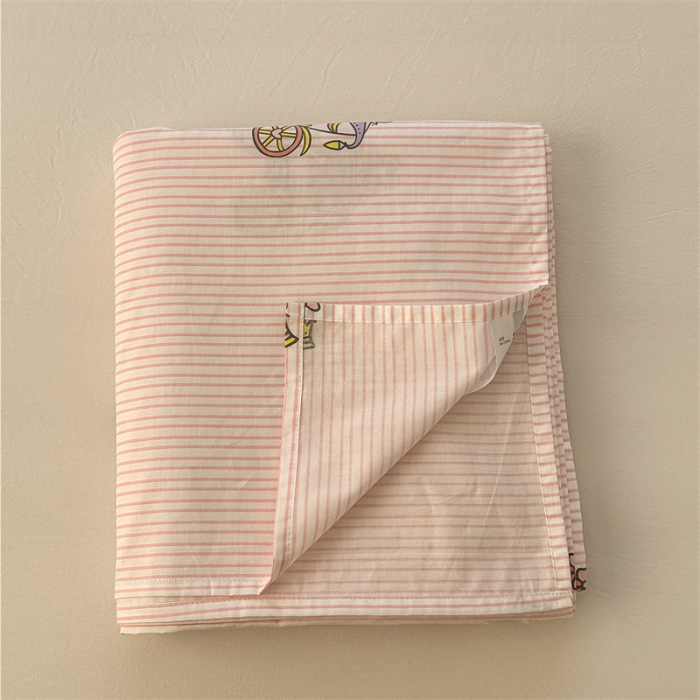 91家纺网 家纺一手货源 找家纺 洋铭区 2023新款全棉单品床单可爱城堡