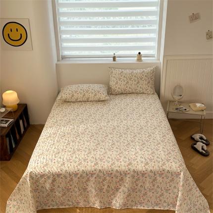 91家纺网 家纺一手货源 找家纺 洋铭区 2023新款全棉单品床单兰星花