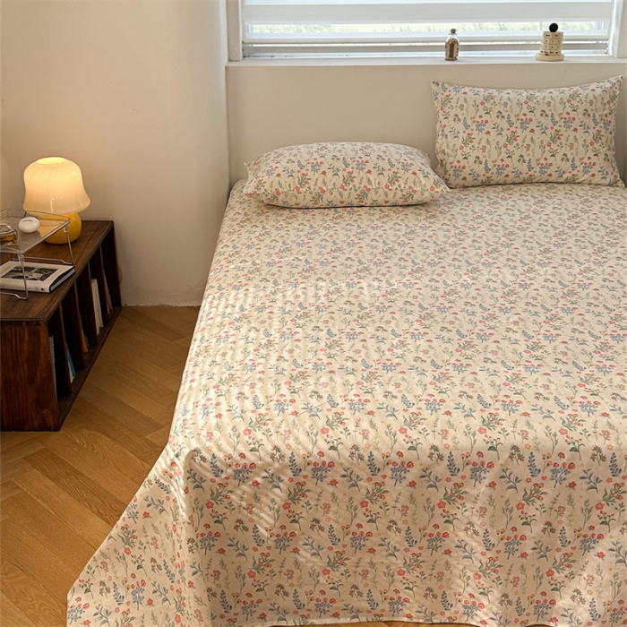 91家纺网 家纺一手货源 找家纺 洋铭区 2023新款全棉单品床单兰星花