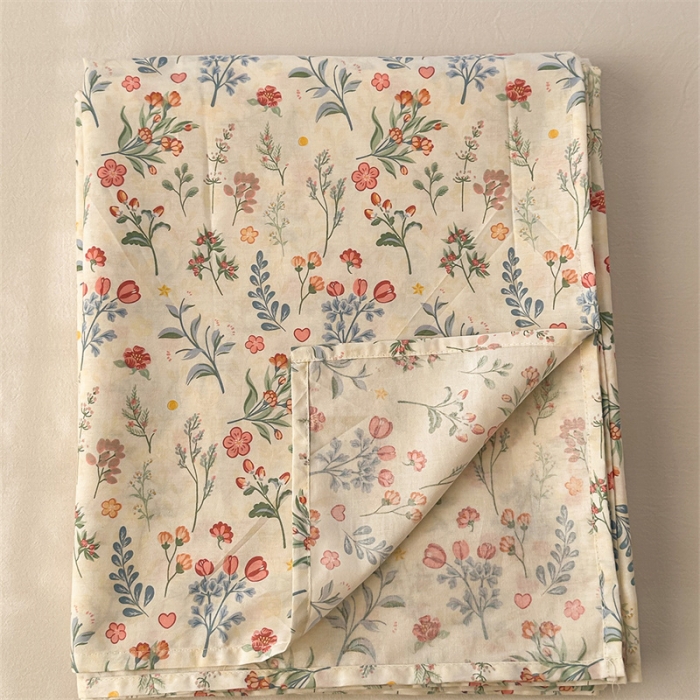 91家纺网 家纺一手货源 找家纺 洋铭区 2023新款全棉单品床单兰星花