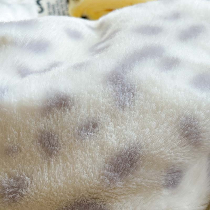 91家纺网 家纺一手货源 找家纺 柚子家纺 2023新款高克重舒适保暖兔绒印花四件套 豹纹