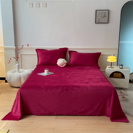 91家纺网 家纺一手货源 找家纺 （总）兰紫橙 纯色双面法兰绒牛奶绒毛毯床单