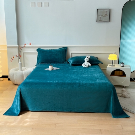 91家纺网 家纺一手货源 找家纺 （总）兰紫橙 纯色双面法兰绒牛奶绒毛毯床单