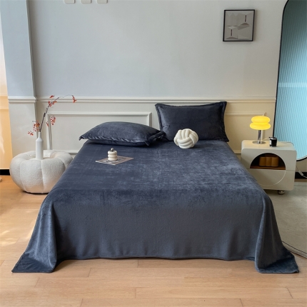 91家纺网 家纺一手货源 找家纺 （总）兰紫橙 纯色双面法兰绒牛奶绒毛毯床单