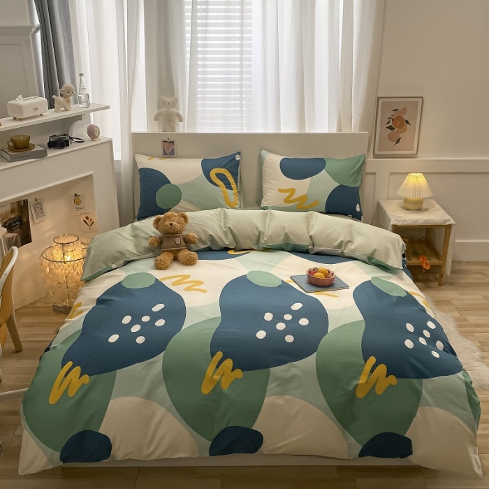 91家纺网 家纺一手货源 找家纺 （总）吉象 2022新款全棉活性印花四件套-北欧风系列