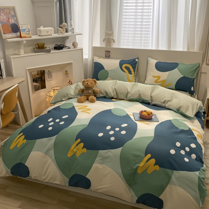 91家纺网 家纺一手货源 找家纺 （总）吉象 2022新款全棉活性印花四件套-北欧风系列