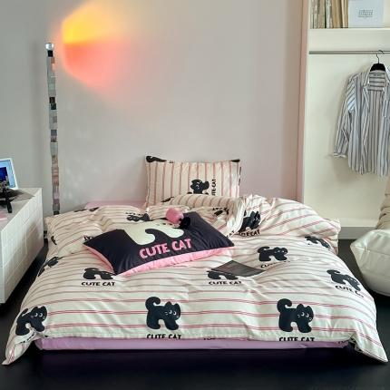 91家纺网 家纺一手货源 找家纺 （总）桃喜 2024新款40支13372全棉印花四件套