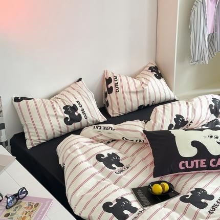 91家纺网 家纺一手货源 找家纺 （总）桃喜 2024新款40支13372全棉印花四件套