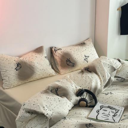 91家纺网 家纺一手货源 找家纺 （总）桃喜 2024新款40支13372全棉印花四件套