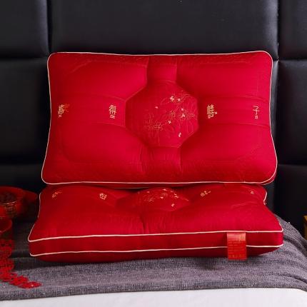 91家纺网 家纺一手货源 找家纺 (总) 糖果枕芯 2023新款全棉婚庆枕芯枕头-喜得桂子