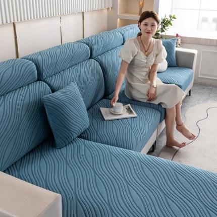 91家纺网 家纺一手货源 找家纺 （总）沐沐 2026新款流年提花沙发笠