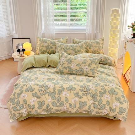 91家纺网 家纺一手货源 找家纺 （总）世爵家纺 2025新款亲肤印花磨毛四件套