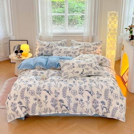 91家纺网 家纺一手货源 找家纺 （总）世爵家纺 2025新款亲肤印花磨毛四件套