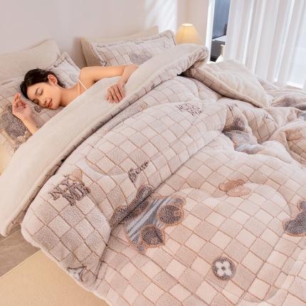 永耀家纺 2024新款加厚雪花绒被子被芯 布偶熊