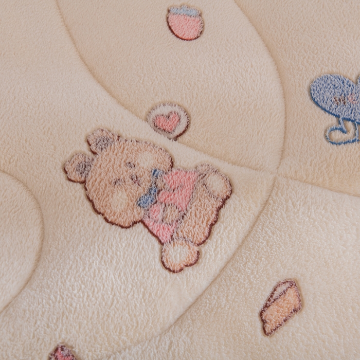 91家纺网 家纺一手货源 找家纺 永耀家纺 2024新款加厚雪花绒被子被芯 泰迪熊