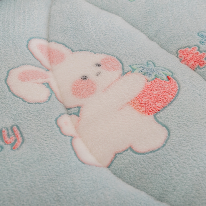 91家纺网 家纺一手货源 找家纺 永耀家纺 2024新款加厚雪花绒被子被芯 小白兔