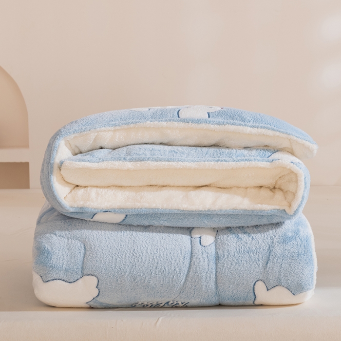 91家纺网 家纺一手货源 找家纺 永耀家纺 2024新款加厚雪花绒被子被芯 月兔