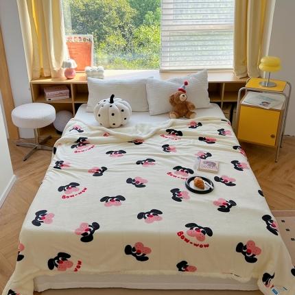 91家纺网 家纺一手货源 找家纺 （总）萝莉家纺 2023新款ins加厚牛奶绒羊羔绒毯午睡毯沙发盖毯