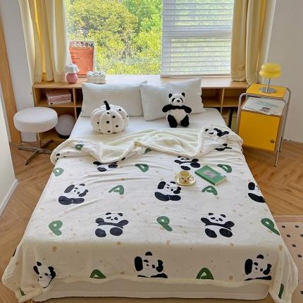 91家纺网 家纺一手货源 找家纺 （总）萝莉家纺 2023新款ins加厚牛奶绒羊羔绒毯午睡毯沙发盖毯