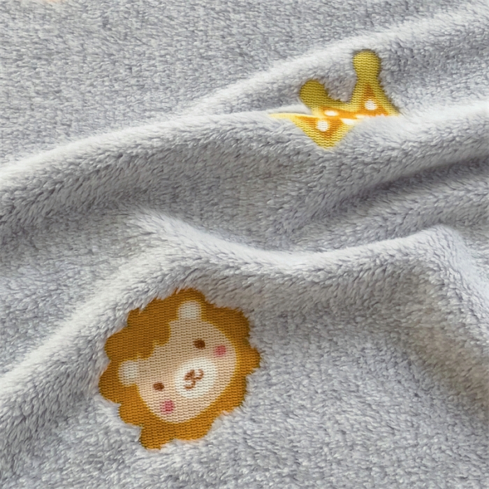 91家纺网 家纺一手货源 找家纺 锦威郎 2023新款毛毯床单保暖加厚珊瑚绒双面午睡毯云朵绒多功能毛毯 狮子灰