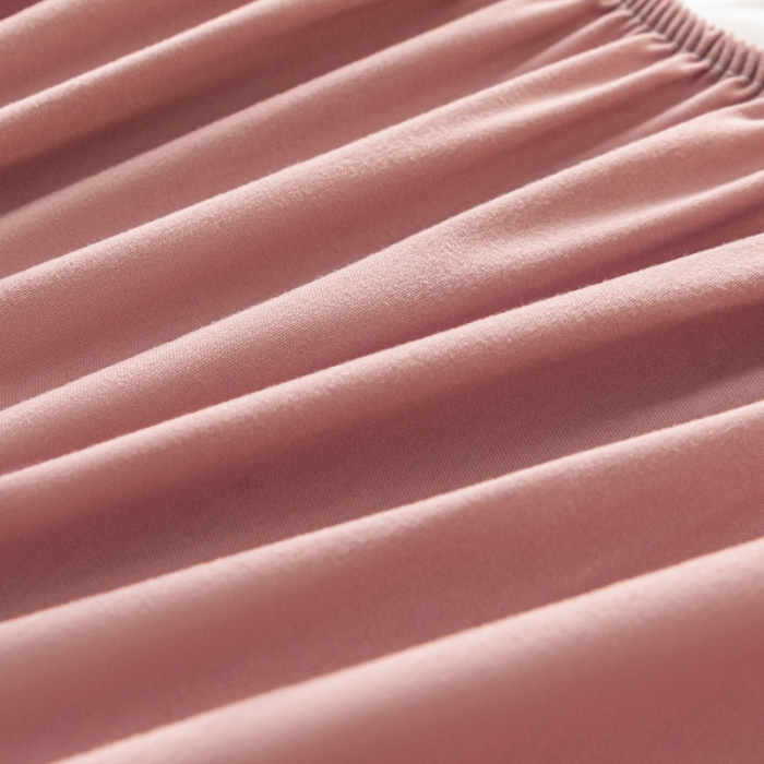 91家纺网 家纺一手货源 找家纺 笠裙 2024新款床笠A类原棉床罩夹棉抗菌床床罩床垫保护套 豆沙爱心款