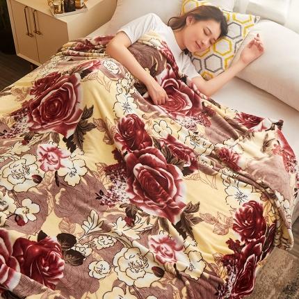 91家纺网 家纺一手货源 找家纺 （总）佳梦达 2024新款亲肤法莱绒160克印花毛毯