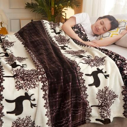 91家纺网 家纺一手货源 找家纺 （总）佳梦达 2024新款亲肤法莱绒160克印花毛毯