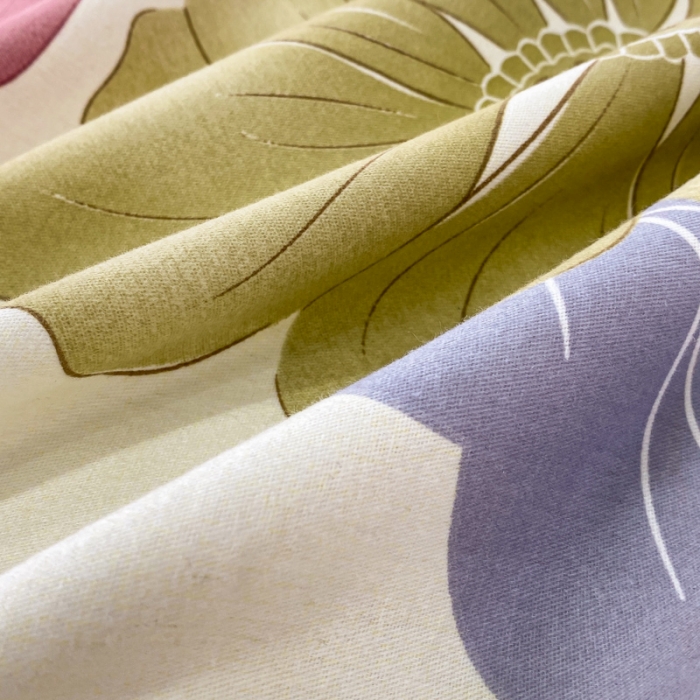 91家纺网 家纺一手货源 找家纺 仟网汇 2023新款纯棉磨毛加厚喷气印花拼角四件套 半月时光