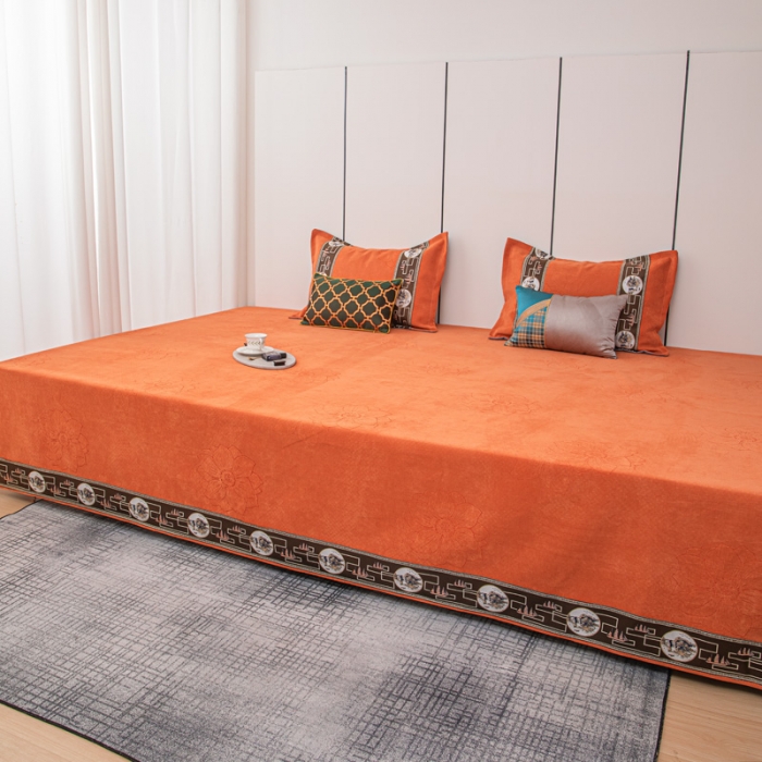 91家纺网 家纺一手货源 找家纺 手艺人 2025新款雪尼尔复合炕盖榻榻米炕垫 XK366-391 XK375