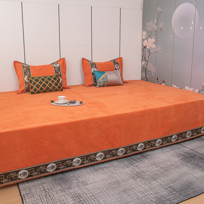 91家纺网 家纺一手货源 找家纺 手艺人 2025新款雪尼尔复合炕盖榻榻米炕垫 XK366-391 XK375