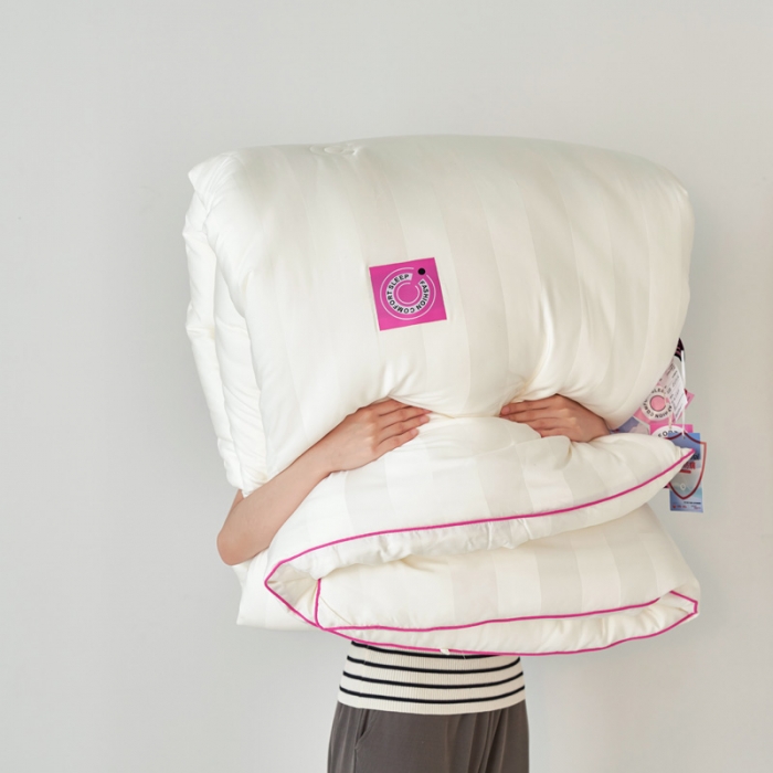 91家纺网 家纺一手货源 找家纺 莱福仕 2023新款A类杜邦防螨抗菌春秋被冬被被子被芯 维C-冰川白