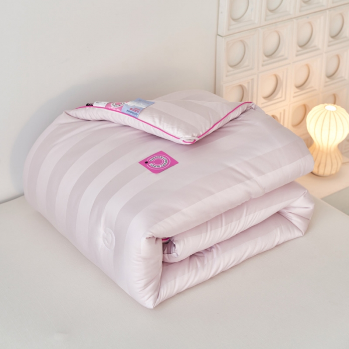 91家纺网 家纺一手货源 找家纺 莱福仕 2023新款A类杜邦防螨抗菌春秋被冬被被子被芯 维C-浅烟紫