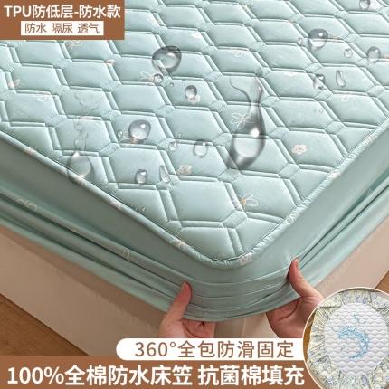 91家纺网 家纺一手货源 找家纺 （总）福来临家纺 2025新款13372夹棉防水全棉床笠