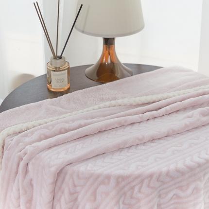 91家纺网 家纺一手货源 找家纺 yyds网供 2024毛毯子立体雕花雪花绒双面绒单品牛奶绒盖毯单件被套 樱花粉