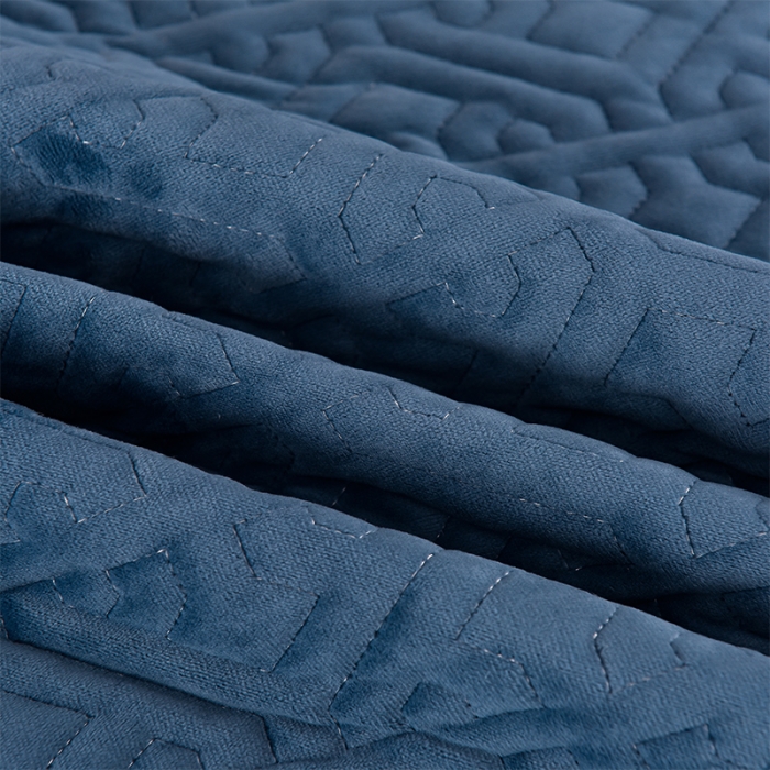 91家纺网 家纺一手货源 找家纺 忘忧草 2023新款安娜系列婴儿绒夹棉浪漫花边床裙 安娜-梦幻蓝